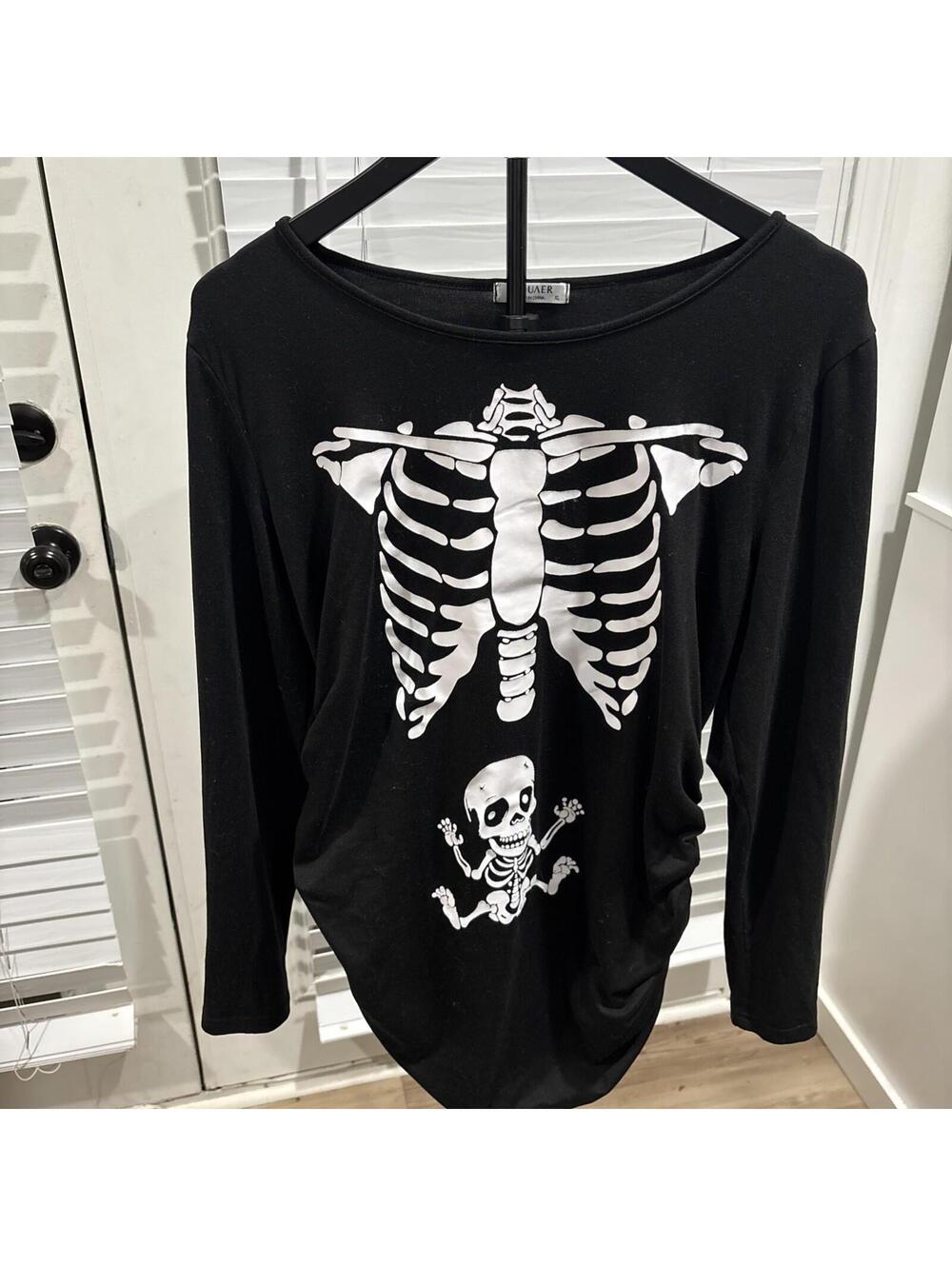 Maternity..Ladies Skeleton Maternity  Shirt.. XL [COPY]